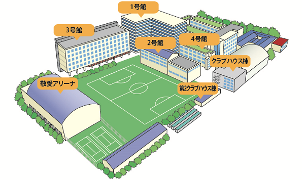 学生会館 Campus terrace